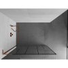 MEXEN/S - Kioto L Sprchová zástěna WALK-IN 70 x 200, černý vzor, růžové zlato 800-070-103-60-78