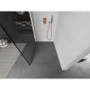 MEXEN/S - Kioto L Sprchová zástěna WALK-IN 90 x 200, černý vzor, růžové zlato 800-090-103-60-70