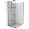 MEXEN/S - Kioto L Sprchová zástěna WALK-IN 90 x 200, černý vzor, růžové zlato 800-090-103-60-77