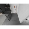 MEXEN/S - Kioto L Sprchová zástěna WALK-IN 90 x 200, černý vzor, růžové zlato 800-090-103-60-78