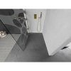 MEXEN/S - Kioto L Sprchová zástěna WALK-IN 70 x 200 cm, bílý vzor, zlatá kartáčovaná 800-070-103-55-97