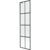 MEXEN/S - Next L vanová zástěna FIX 50 x 150 cm, černá vzor,  grafit kartáčovaná 895-050-000-03-77-66