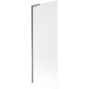 MEXEN/S - Next L vanová zástěna FIX 70 x 150 cm, dekor, grafit metal 895-070-000-03-30-95