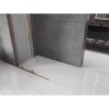 MEXEN/S - Velar L Sprchová zástěna posuvná Walk-in 100 x 200 cm, dekor 8 mm, růžové zlato 871-100-003-33-60