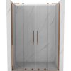 MEXEN/S - Velar L Duo posuvné sprchové dveře 160 cm, transparent, růžové zlato 871-160-003-02-60