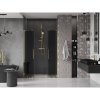 MEXEN/S - Velar L Duo posuvné sprchové dveře 150 cm, grafit, zlatá 871-150-003-42-50