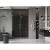 MEXEN/S - Velar L Duo posuvné sprchové dveře 160 cm, grafit, zlatá 871-160-003-42-50