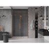 MEXEN/S - Velar Duo posuvné sprchové dveře 140, transparent, měď kartáčovaná 871-140-000-02-65