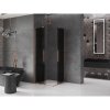 MEXEN/S - Velar L Duo sprchový kout, posuvné dveře 100 x 100 cm, grafit, měď kartáčovaná 871-100-100-02-43-65