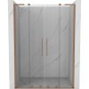 MEXEN/S - Velar L Duo posuvné sprchové dveře 140 cm, transparent, měď kartáčovaná 871-140-003-02-65
