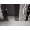 MEXEN/S - Velar L Duo posuvné sprchové dveře 150 cm, grafit, měď kartáčovaná 871-150-003-42-65