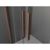 MEXEN/S - Velar L Duo posuvné sprchové dveře 150 cm, grafit, měď kartáčovaná 871-150-003-42-65