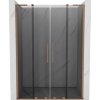 MEXEN/S - Velar L Duo posuvné sprchové dveře 150 cm, grafit, měď kartáčovaná 871-150-003-42-65