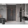 MEXEN/S - Velar L Duo posuvné sprchové dveře 160 cm, transparent, měď kartáčovaná 871-160-003-02-65