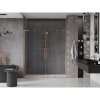 MEXEN/S - Velar L Duo posuvné sprchové dveře 170 cm, transparent, měď kartáčovaná 871-170-003-02-65
