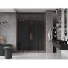 MEXEN/S - Velar Duo posuvné sprchové dveře 180 cm, grafit, měď kartáčovaná 871-180-000-42-65