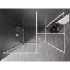 MEXEN/S - Kioto-F Sprchová zástěna WALK-IN s rámem 85 x 80 cm, transparent 8 mm, bílá 800-085-202-04-20-080