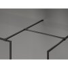 MEXEN/S - Kioto-F Sprchová zástěna WALK-IN s rámem 85 x 80 cm, transparent 8 mm, černá 800-085-202-04-70-080