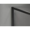 MEXEN/S - Kioto-F Sprchová zástěna WALK-IN s rámem 85 x 80 cm, transparent 8 mm, černá 800-085-202-04-70-080