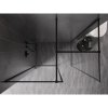 MEXEN/S - Kioto-F Sprchová zástěna WALK-IN s rámem 85 x 80 cm, transparent 8 mm, černá 800-085-202-04-70-080