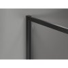 MEXEN/S - Kioto-F Sprchová zástěna WALK-IN s rámem 90 x 80 cm, transparent 8 mm, černá 800-090-202-04-70-080