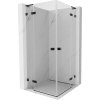 MEXEN/S - Lunar L Duo sprchový kout dveře křídlové 105 x 105 cm, transparent, černá 834L-105L-105P-70-00