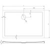 MEXEN - Flow sprchová vanička obdélníková slim 80 x 95 cm, bílá lesk 46R108095