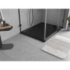 MEXEN - Flow sprchová vanička obdélníková slim 75 x 80 cm, černá mat 46R707580