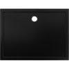 MEXEN - Flow sprchová vanička obdélníková slim 80 x 95 cm, černá mat 46R708095