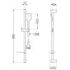 MEXEN/S - Caro DF72 sprchová baterie s příslušenstvím, černá 74664DF72-70