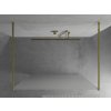 MEXEN/S - KIOTO samostatně stojící sprchová zástěna 100 x 200, matné sklo 8 mm, zlatá 800-100-002-50-30