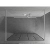 MEXEN/S - KIOTO samostatně stojící sprchová zástěna 100 x 200, transparent/černý vzor 8 mm, bílá 800-100-002-20-78