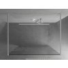MEXEN/S - KIOTO samostatně stojící sprchová zástěna 100 x 200, transparent/bílý vzor 8 mm, bílá 800-100-002-20-85