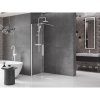 MEXEN/S - Velar posuvné sprchové dveře Walk-in 100, transparent, bílá 871-100-000-03-20