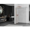 MEXEN/S - Kioto Sprchová zástěna WALK-IN 100 x 200, transparent 8 mm, měď kartáčovaná 800-100-101-65-00