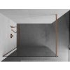 MEXEN/S - Kioto Sprchová zástěna WALK-IN 100 x 200, transparent 8 mm, měď kartáčovaná 800-100-101-65-00