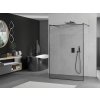 MEXEN/S - Sprchová zástěna WALK-IN volněstojící 120 x 200, transparent/černá vzor 8 mm, černá 800-120-002-70-70