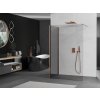 MEXEN/S - Kioto Sprchová zástěna WALK-IN 90 x 80 cm, transparent, měď kartáčovaná 800-090-212-65-00-080