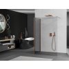 MEXEN/S - Kioto Sprchová zástěna WALK-IN 100 x 80 cm, transparent, měď kartáčovaná 800-100-212-65-00-080