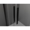 MEXEN/S - Velar Duo čtvercový sprchový kout 90 x 80, transparent, černá 871-090-080-02-70
