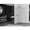 MEXEN/S - KiotoL Sprchová zástěna WALK-IN Walk-in 100 x 200 cm, transparent, měď kartáčovaná 800-100-103-65-06