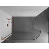 MEXEN/S - KiotoL Sprchová zástěna WALK-IN Walk-in 100 x 200 cm, transparent, měď kartáčovaná 800-100-103-65-06