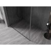 MEXEN/S - Kioto-F Sprchová zástěna WALK-IN s rámem 100 x 202 cm, transparent 8 mm, grafit kartáčovaná 800-100-104-66-00