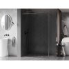 MEXEN/S - Kioto-F Sprchová zástěna WALK-IN s rámem 100 x 202 cm, transparent 8 mm, grafit kartáčovaná 800-100-104-66-00