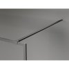 MEXEN/S - Kioto-F Sprchová zástěna WALK-IN s rámem 100 x 202 cm, transparent 8 mm, grafit kartáčovaná 800-100-104-66-00