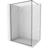 MEXEN/S - Kioto-F Sprchová zástěna WALK-IN s rámem 100 x 202 cm, transparent 8 mm, grafit kartáčovaná 800-100-104-66-00
