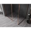MEXEN/S - Kioto-F Sprchová zástěna WALK-IN s rámem 170 x 100 cm, transparent 8 mm, růžové zlato 800-170-202-04-60-100