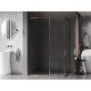 MEXEN/S - Kioto-F Sprchová zástěna WALK-IN s rámem 170 x 100 cm, transparent 8 mm, růžové zlato 800-170-202-04-60-100