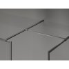 MEXEN/S - Kioto-F Sprchová zástěna WALK-IN s rámem 170 x 70 cm, transparent 8 mm, grafit kartáčovaná 800-170-202-04-66-070