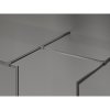 MEXEN/S - Kioto-F Sprchová zástěna WALK-IN s rámem 170 x 75 cm, transparent 8 mm, grafit kartáčovaná 800-170-202-04-66-075
